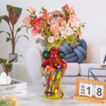 KAMMAK-Bold Statement Art Vase - Thick Colored Crystal for Entryway