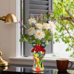 KAMMAK-Bold Statement Art Vase - Thick Colored Crystal for Entryway