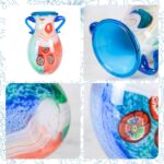 KAMMAK-Avant-Garde Glass Sculpture Vase - Multicolor Abstract Design