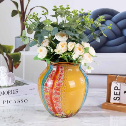 KAMMAK-Luxury Housewarming Gift Vase - Heavy Crystal Art Glass