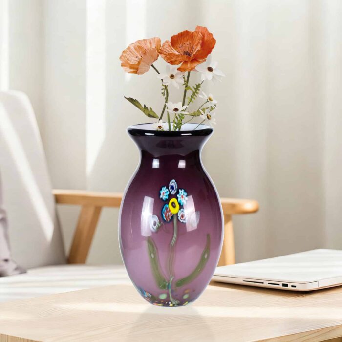 KAMMAK-Vintage Style Art Glass Vase - Classic Heavy Crystal Design
