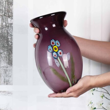 KAMMAK-Vintage Style Art Glass Vase - Classic Heavy Crystal Design