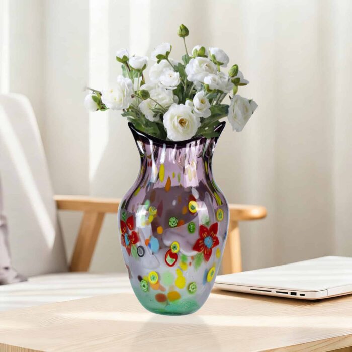 KAMMAK-Oriental Inspired Crystal Vase - Feng Shui Home Decor