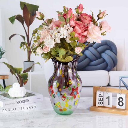 KAMMAK-Oriental Inspired Crystal Vase - Feng Shui Home Decor