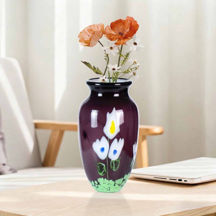 KAMMAK-Retro Look Colored Glass Vessel - Mid-Century Modern Vibe