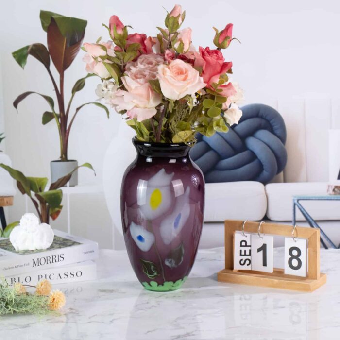 KAMMAK-Retro Look Colored Glass Vessel - Mid-Century Modern Vibe