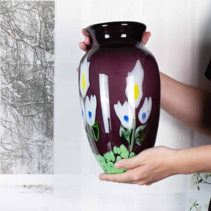 KAMMAK-Retro Look Colored Glass Vessel - Mid-Century Modern Vibe