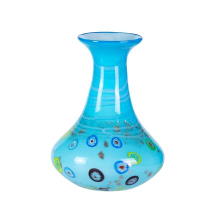 KAMMAK-Nature Motif Crystal Vase - Carved Glass Effect