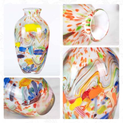 KAMMAK-Modern Abstract Art Glass Vase - Heavy Crystal Sculpture for Home Decor