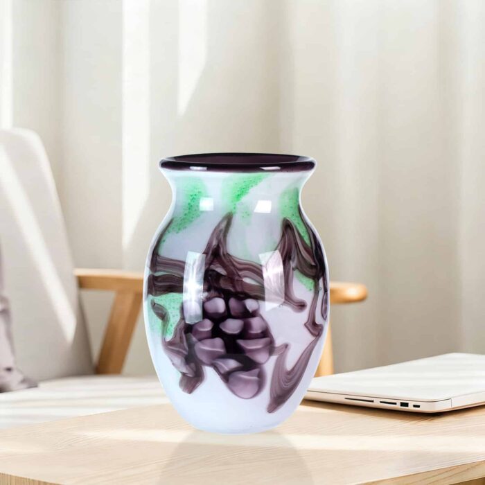 KAMMAK-Short Round Crystal Vase - Cute Tabletop Decor