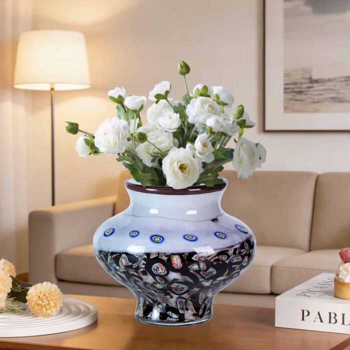 KAMMAK-Artistic Blown Style Glass Vase - Unique Pattern