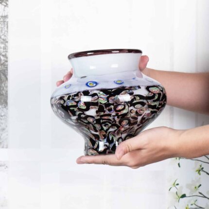 KAMMAK-Artistic Blown Style Glass Vase - Unique Pattern