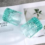 KAMMAK Crystal Whiskey Glasses Set, 7.8 oz (230 ml) Hand Blown Old Fashioned Tumbler, Thick Base Colored Glass with Delicate Rim & Seamless Design for Scotch, Bourbon,...