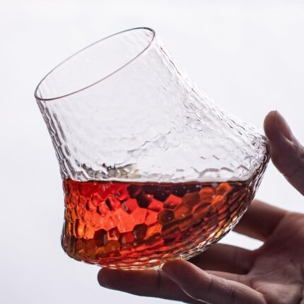 KAMMAK Whiskey Glass Set of 2, 10oz Old Fashioned Cognac Glass for Scotch, Cocktails, Rum, Brandy, Vodka in Bar And Party Gifts for Men, Whisky Lovers, Wedding, Anniversary,...