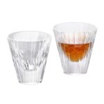 KAMMAK Whiskey Glasses Set of 2, 5.07 oz (150 ml) Hand Blown Crystal Tumbler with Delicate Rim, Lead-Free Thick Base & Seamless Design for Neat Scotch, Bourbon, and Craft Cocktails