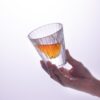 KAMMAK Whiskey Glasses Set of 2, 5.07 oz (150 ml) Hand Blown Crystal Tumbler with Delicate Rim, Thick Base & Seamless Design for Neat Scotch, Bourbon, and Craft Cocktails KAMMAK 7KPSP919N whiskey glasses scale and proportion view image 6