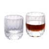KAMMAK Whiskey Glasses Set of 2, 7.1 oz (210 ml) Old Fashioned Tumbler, Thick Base Crystal Glass with Delicate Rim & Seamless Design for Scotch, Bourbon, Cocktails,... KAMMAK 7KPSP918N whiskey glasses front view for product display