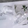 KAMMAK Whiskey Glasses Set of 2, 7.1 oz (210 ml) Old Fashioned Tumbler, Thick Base Crystal Glass with Delicate Rim & Seamless Design for Scotch, Bourbon, Cocktails,... KAMMAK 7KPSP918N whiskey glasses side angle view showing silhouette