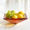 KAMMAK 8KPXY0013 decorative serving plate side angle view showing silhouette