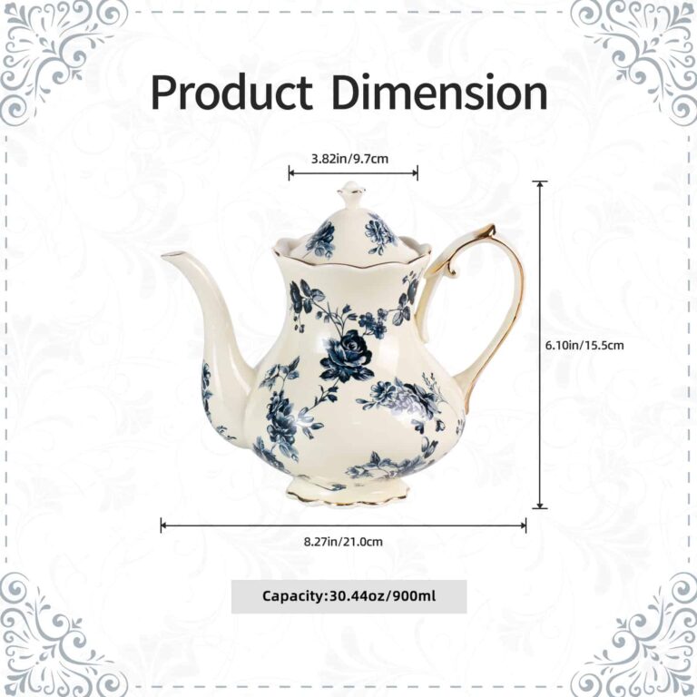 KAMMAK 8CZSY019 ceramic teapot front view in product description