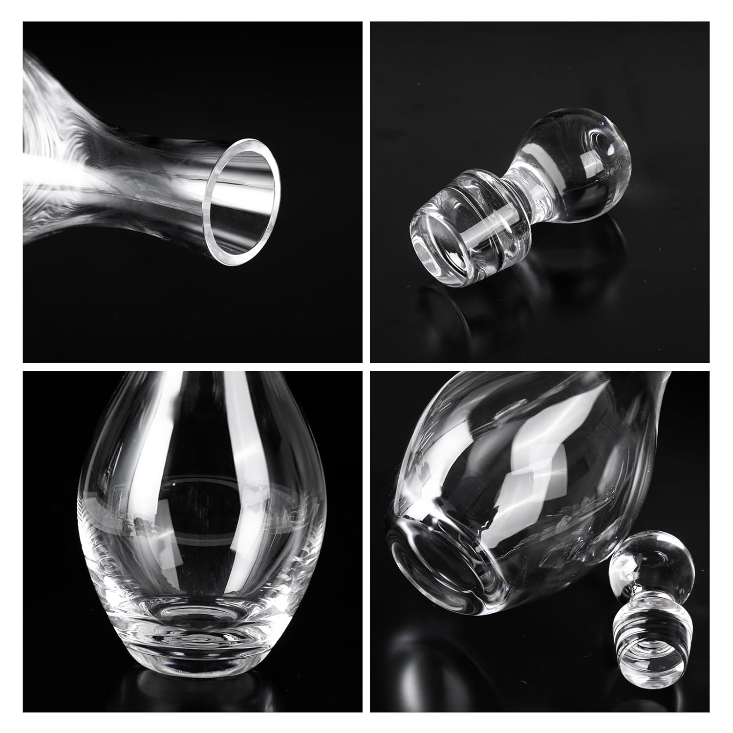 KAMMAK 8SXLJ003-US glass decanter detail image 2 in product description