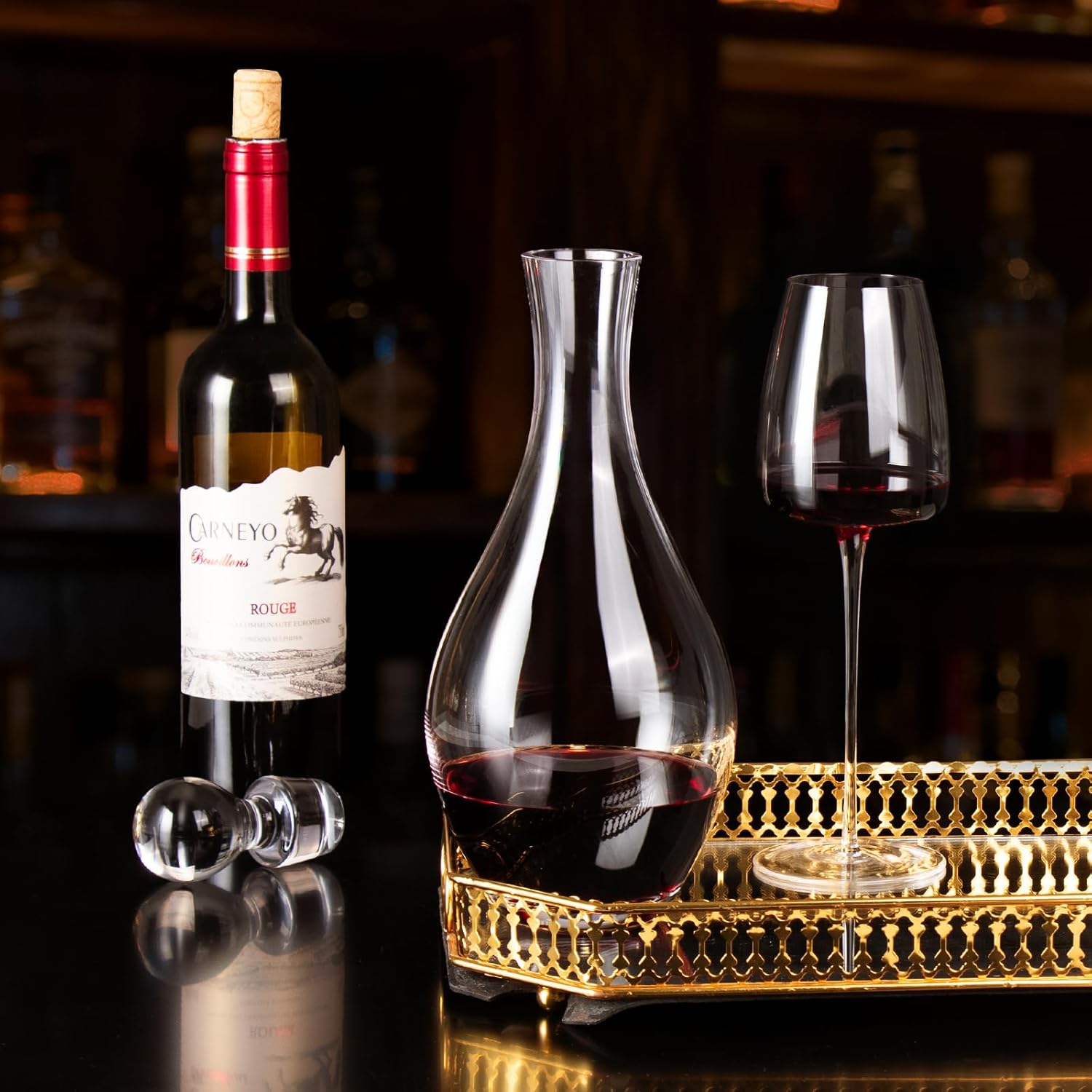 KAMMAK 8SXLJ003-US glass decanter detail image 1 in product description