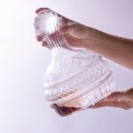 Crystal Wine Decanter, 1600ml Rotatable Glass Decanter with Stopper, Lead-Free Elegant Red Wine Carafe, Unique Wine Aerator for Bar, Party, Anniversary, Home, Banquet, Idea Gift...