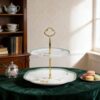 KAMMAK 8CZRX014 decorative serving plate styled on dining table image 5