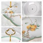 KAMMAK 2-Tier Porcelain Cupcake Stand Serving Tray, Dessert Plates Cake Fruit Candy Display Tower, Reusable Pastry Platter for Wedding Birthday Baby Shower Tea Party Decorations...