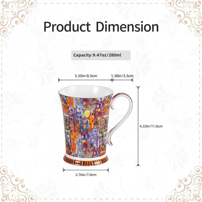 KAMMAK 8CZYX008 ceramic cup and saucer front view in product description