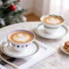 KAMMAK 8CZRX005+06 ceramic cup and saucer front view for product display