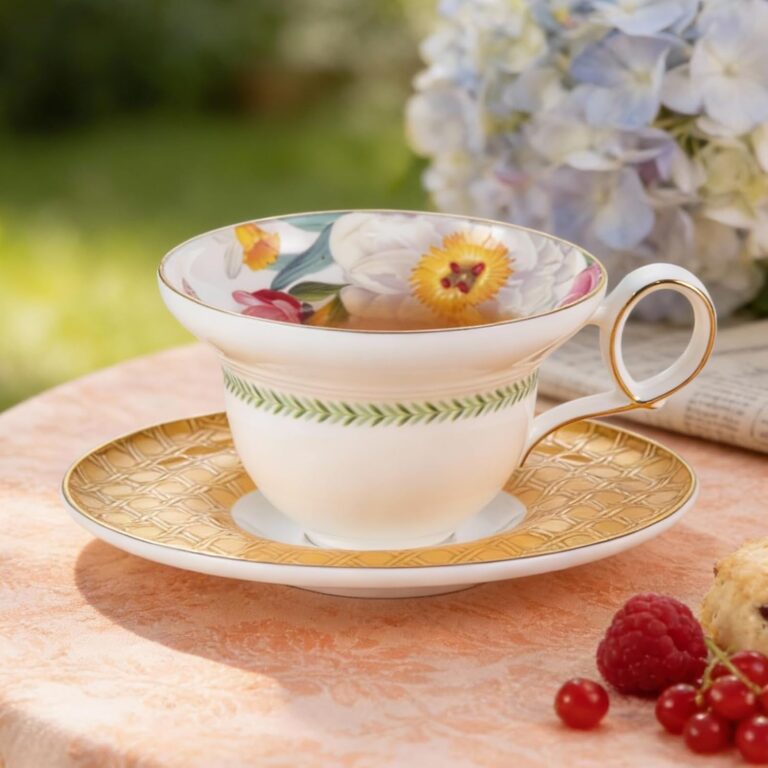 KAMMAK 8CZRX001+02 ceramic cup and saucer detail image 3 in product description