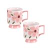 KAMMAK 8KPHYN009 ceramic cup and saucer side angle view showing silhouette