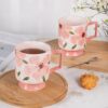 KAMMAK 8KPHYN009 ceramic cup and saucer front view for product display