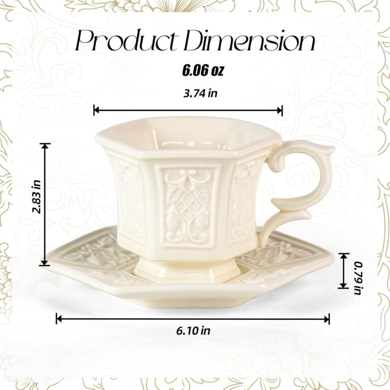 KAMMAK 8CZSY003 ceramic cup and saucer gift packaging detail image 1