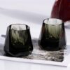 KAMMAK Crystal Whiskey Glasses Set of 2, 5.3oz Old Fashioned Glasses Stemless, Hand Blown Colored Cocktail Glasses, Engagement Gifts for Couples, Women, Men KAMMAK 7KPSP366N-US whiskey glasses shape and proportion detail image 3