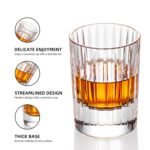 KAMMAK Crystal Whiskey Glasses Set of 2, Handcrafted 3.38oz Liquor Glasses, Luxury Old Fashioned Glasses Stemless, Hand Blown Scotch Cup for Women, Men Barware Gift for...