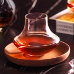 KAMMAK Shot Glasses,9.4oz Crystal Cognac Glasses Set of 2, Stemless Brandy Glass, Elegant Clear Snifters Glasses Ideal for Outdoor, Wedding, Party, Birthday, Anniversaries,...
