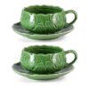 KAMMAK 8CZSY008 ceramic cup and saucer side angle view showing silhouette