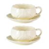 KAMMAK 8CZSY005 ceramic cup and saucer side angle view showing silhouette