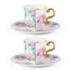 KAMMAK 8CZYX013 ceramic cup and saucer side angle view showing silhouette