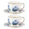 KAMMAK 8CZSY001 ceramic cup and saucer side angle view showing silhouette