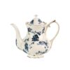 KAMMAK Teapot with Handle, Vintage Porcelain Tea Pot with Gold Trim, Blooming & Loose Leaf Teapot, Festive Holiday Serveware, Gifts for Women, Green 28 oz KAMMAK 8CZSY019 ceramic teapot front view for product display