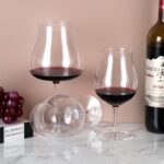 KAMMAK Wine Glasses Set of 2, 15 oz Hand Blown Crystal Bordeaux Wine Glasses, Thin Rim & Long Stem, Perfect for Red & White, Daily Use, Wedding Anniversary or Birthday Gift with... KAMMAK 8KPDSXY029 wine glasses styled on dining table image 5