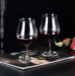 KAMMAK Wine Glasses Set of 2, 27 oz Hand Blown Crystal Bordeaux Wine Glasses, Thin Rim & Long Stem, Perfect for Red & White, Daily Use, Wedding Anniversary or Birthday Gift with...