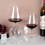 KAMMAK Wine Glasses Set of 2, 27 oz Hand Blown Crystal Bordeaux Wine Glasses, Thin Rim & Long Stem, Perfect for Red & White, Daily Use, Wedding Anniversary or Birthday Gift with...