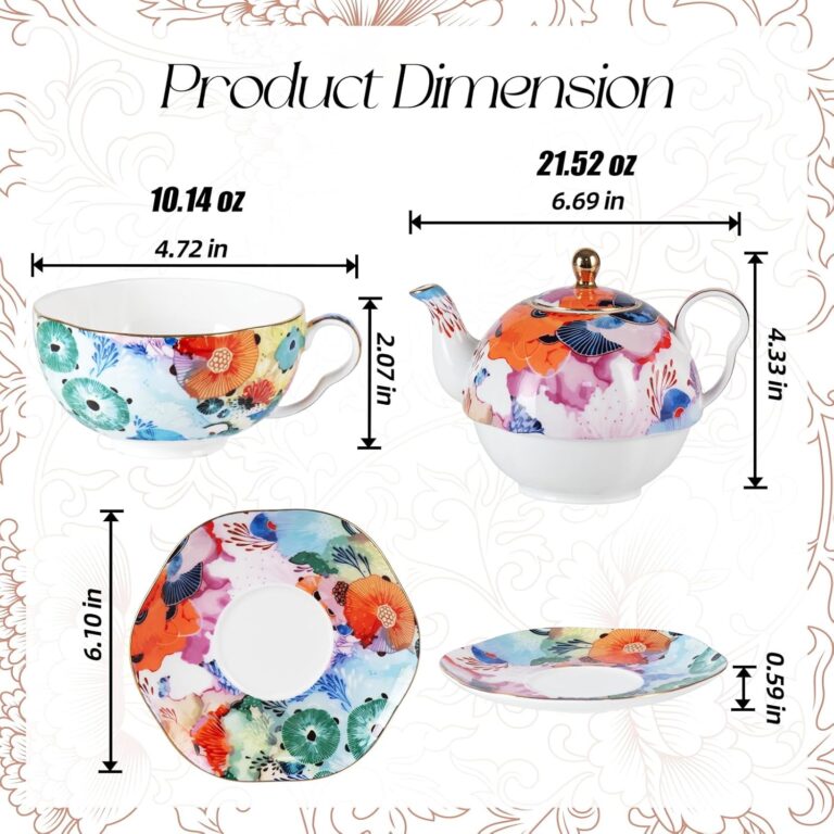 KAMMAK 8CZYX002 ceramic teapot front view in product description