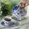 KAMMAK 8CZYX006 ceramic cup and saucer styled home decor setting image 5