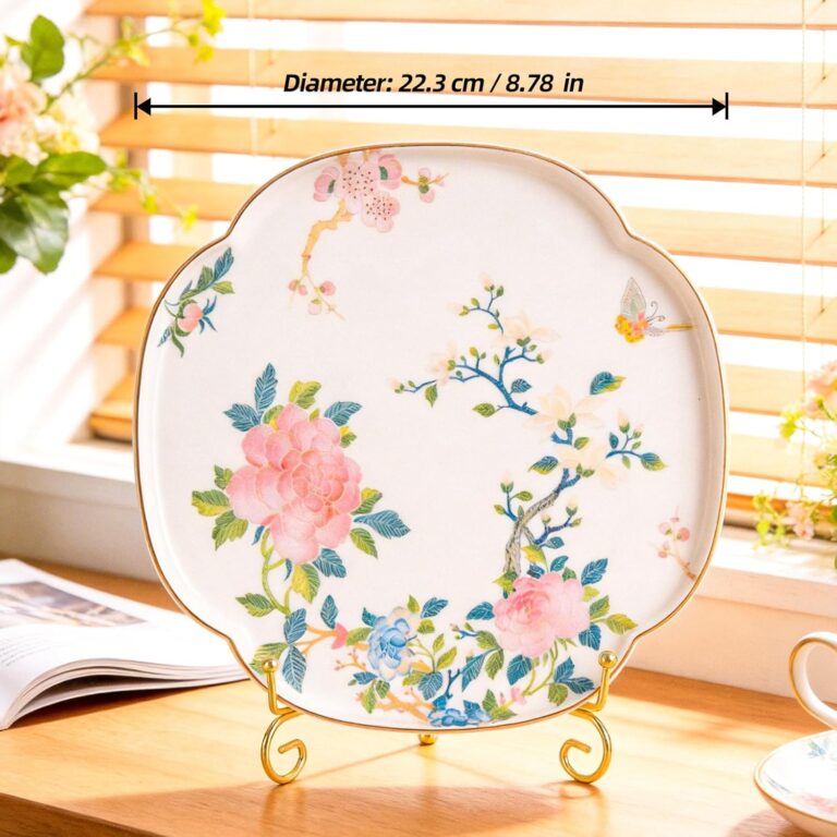 KAMMAK 8CZJBE001 decorative serving plate front view in product description