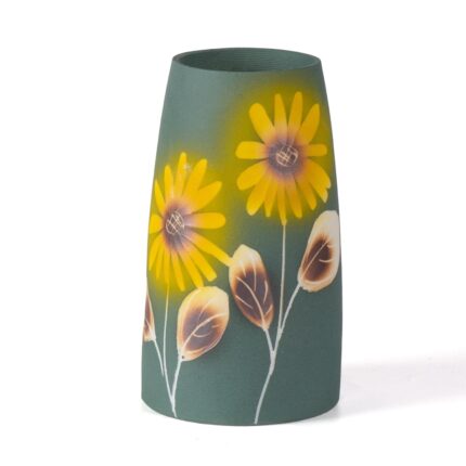 KAMMAK Colored Ceramic Vase, Beautiful Hand-Painted Decorative Vase, Modern Art Porcelain Vase for Flower Mantle Dining Table Centerpiece, Entryway Living Room Wedding...